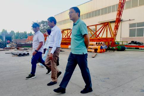 Nigerian Client Visits for HZS60 Concrete Batching Plant 