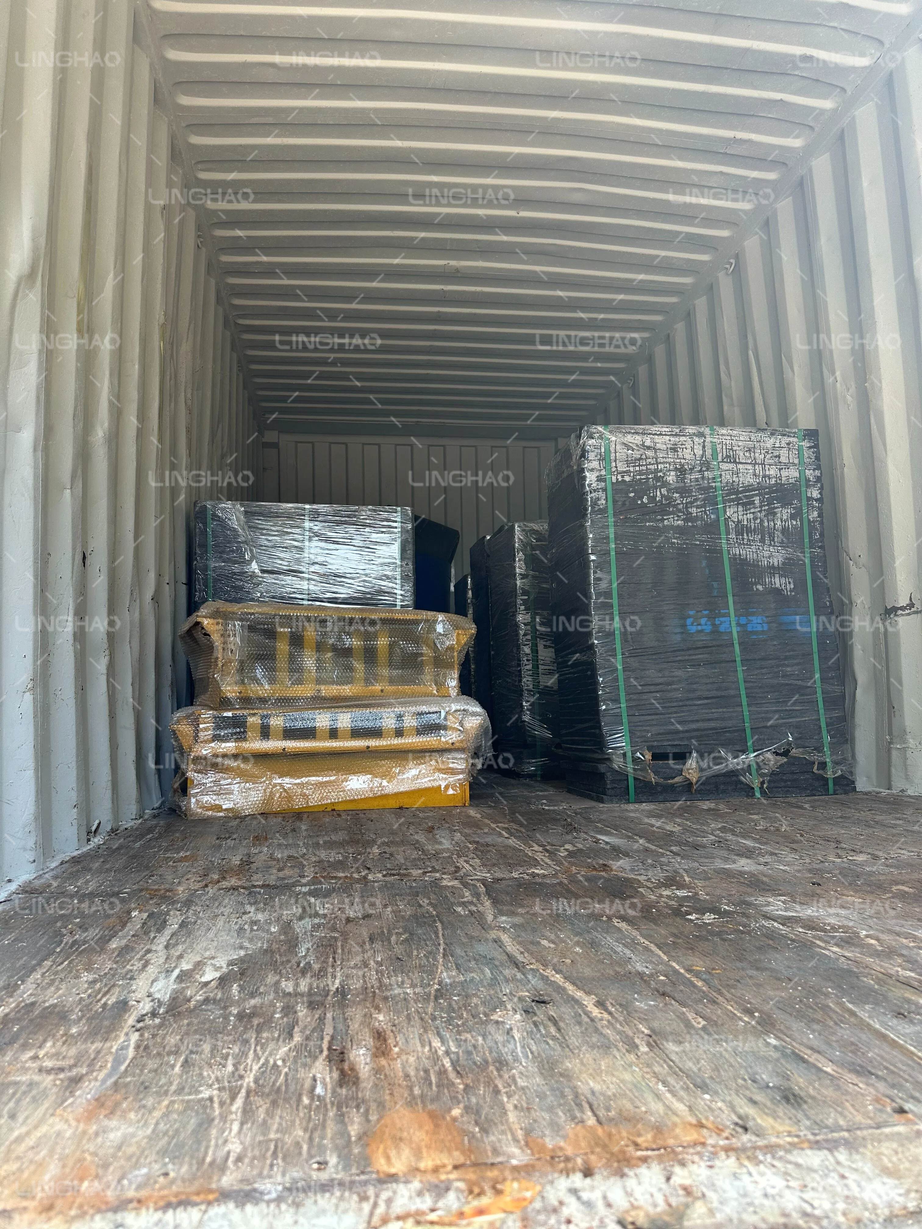 Block machine forming cycle in action—producing over 5700 blocks per day with 20-25 second cycle time