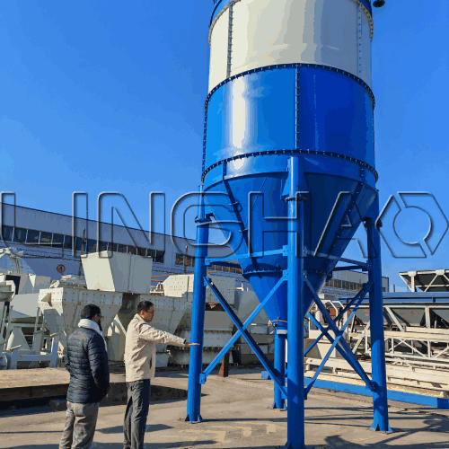 Technical team explaining customized cement silo design and capacity options to Bangladesh client