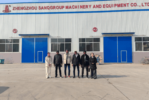 Cameroon Customer Completes Final Inspection & Shipment of Concrete Mixer Pump and Block Machine