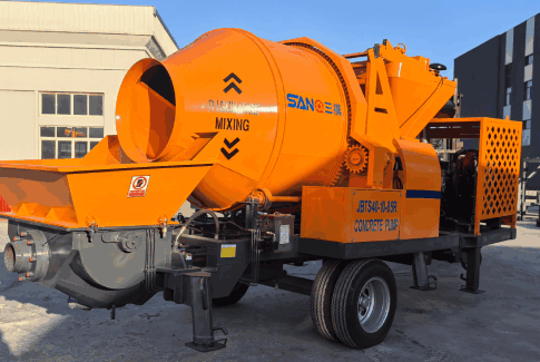 JBTS40 Concrete Mixer Pump Shipped to Guinea