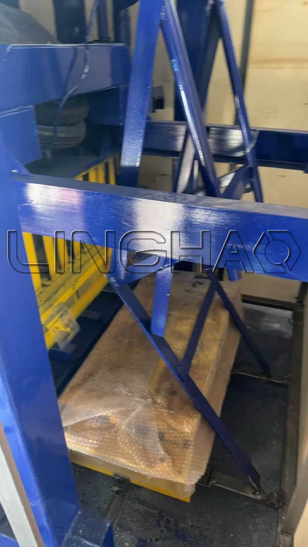 Close-up of QT4-40 producing hollow blocks with 40-second cycle time—ideal for small investment projects