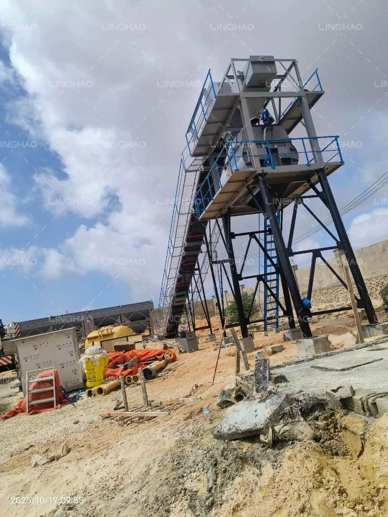 Successful trial run on November 7, 2025—Somali client management praising equipment performance and SanqGroup professionalism