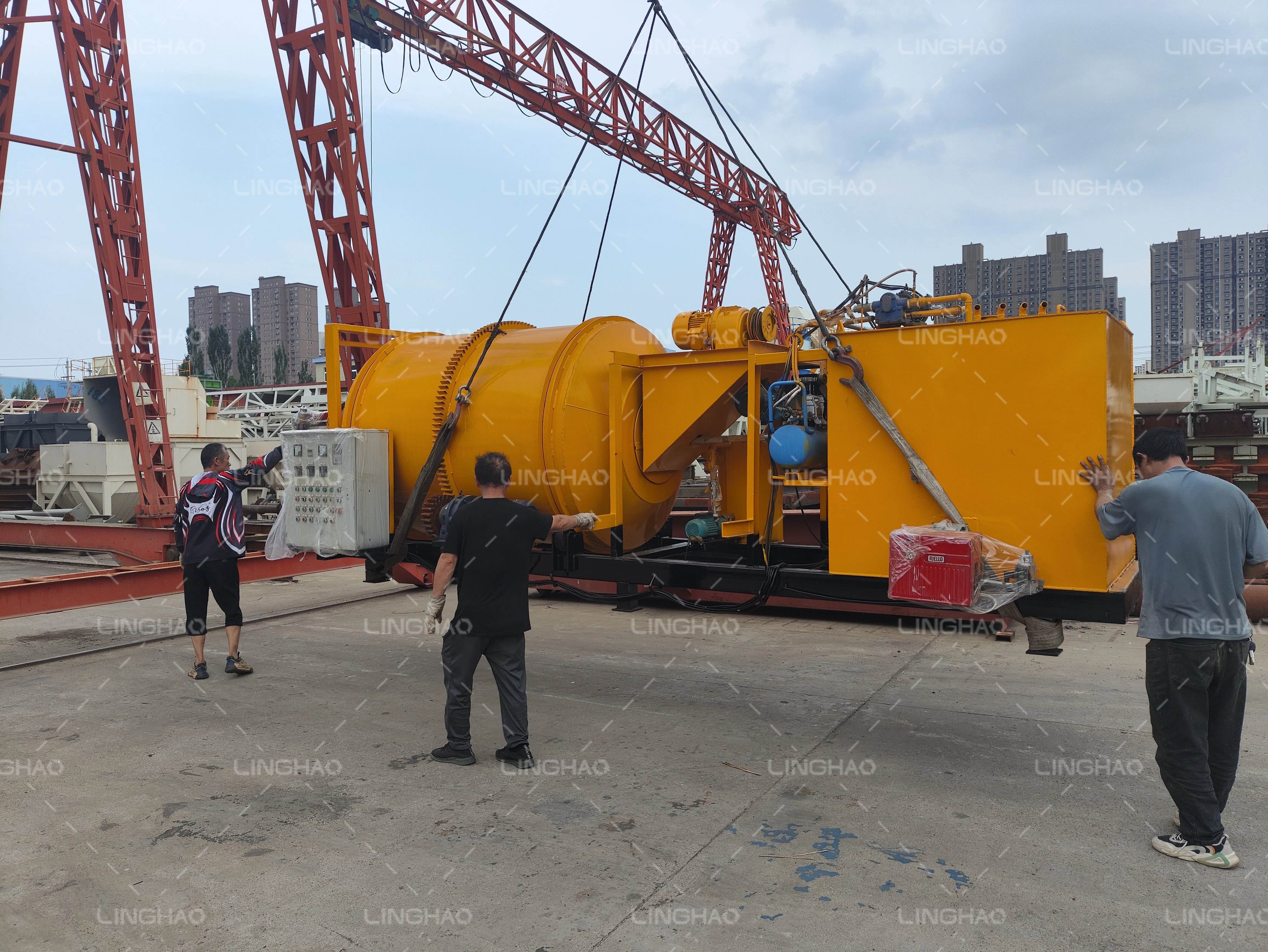 3-ton dual-vibration road roller prepared for shipment to Russia at Sanqi Machinery factory