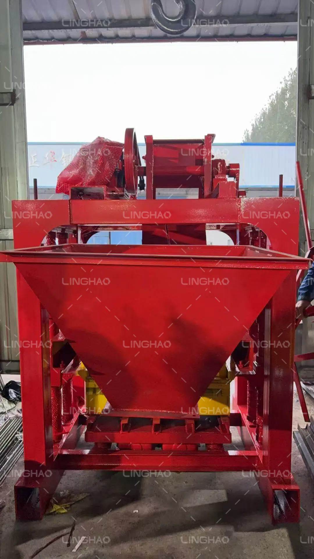 Successful trial run of QT4-35 producing high-strength concrete blocks—video sent to customer for approval