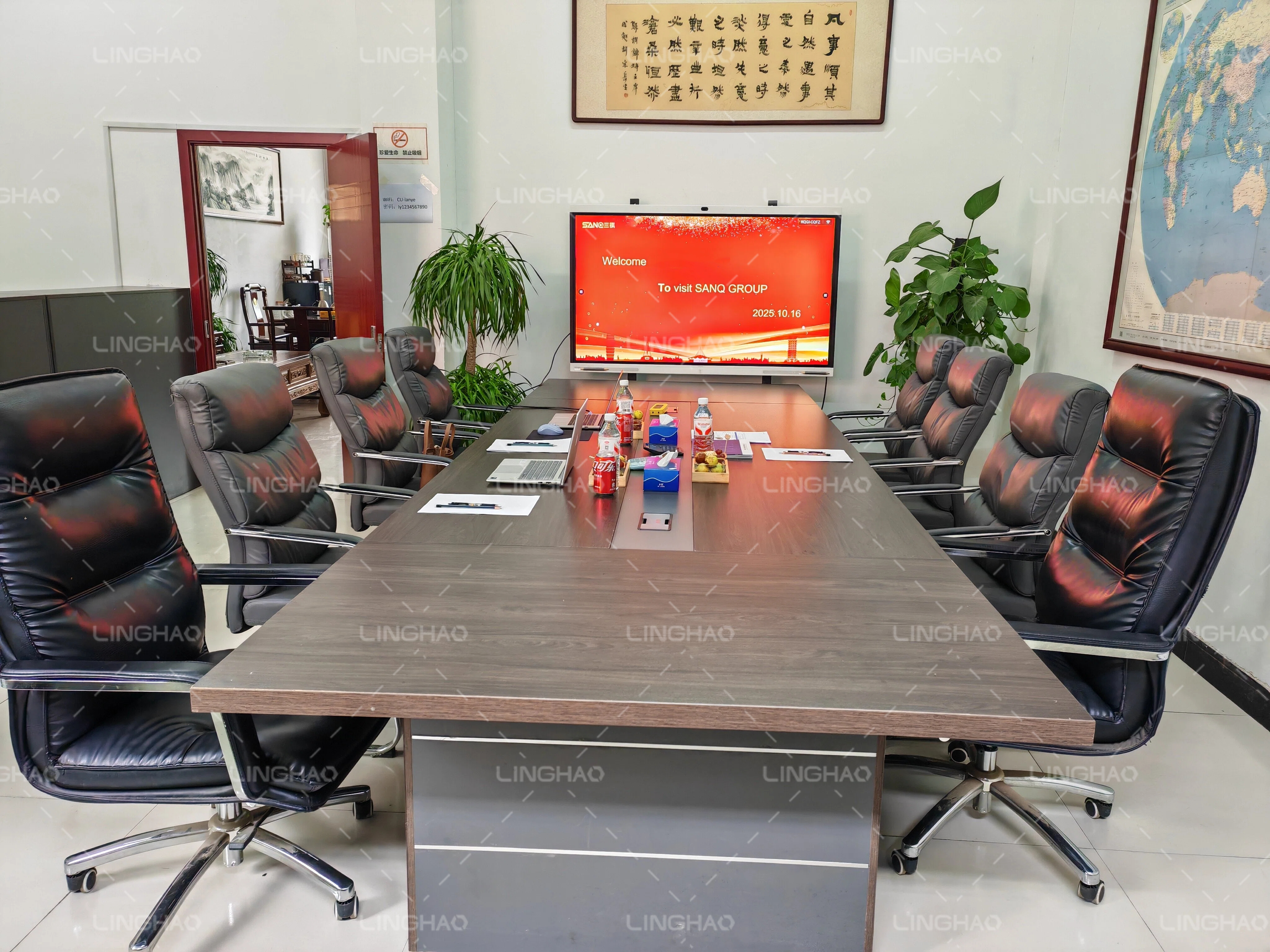 Technical team discussing customized solutions and overseas project cases with UAE client